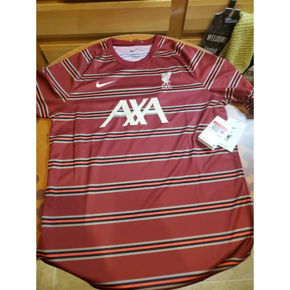 Nike Men Liverpool FC Dry Soccer T-Shirt Red LFC Tee Top Shirts DB0254-678 SZ L